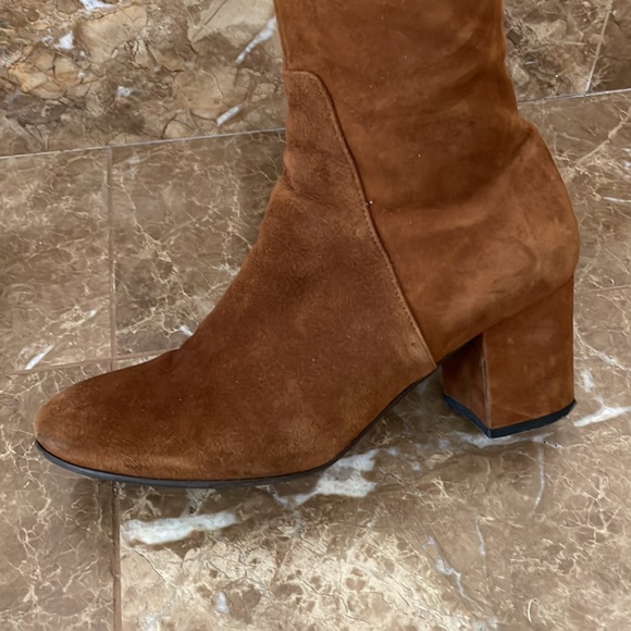 Barneys New York Brown Suede Over the Knee Boots Size 36.5 - Picture 6 of 11